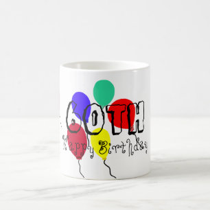 Mug 60e anniversaire Ballons bouges de jalon