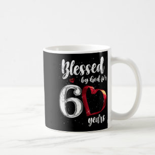 Mug 60e anniversaire bénis par Dieu pendant 60 ans Ann