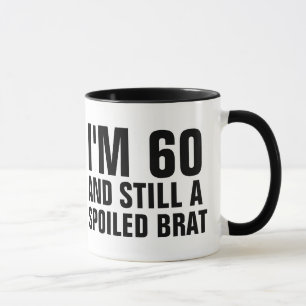 MUG 60E ANNIVERSAIRE FUNNY CAFÉ MUGS, BRAT