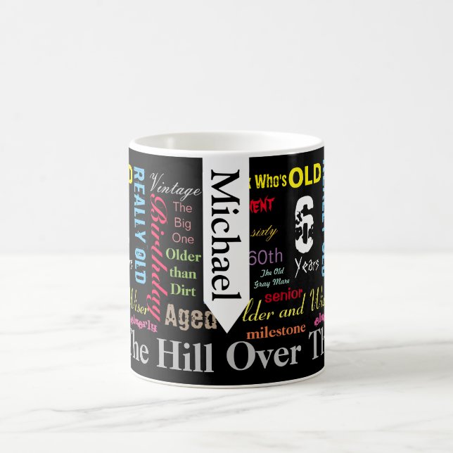 Mug 60e anniversaire heureux en style Graffiti (Centre)