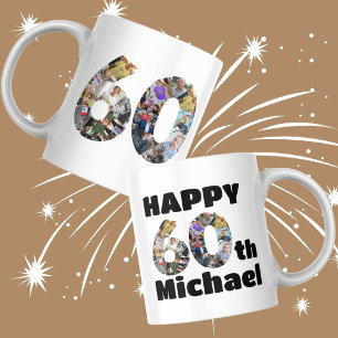 Mug 60e anniversaire photo mémoire photos photos image
