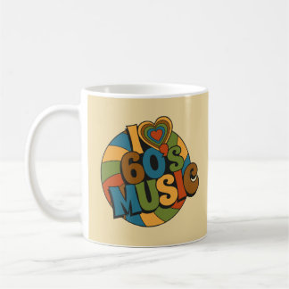 Mug 60s Themed Music Retro Groovy Vintage