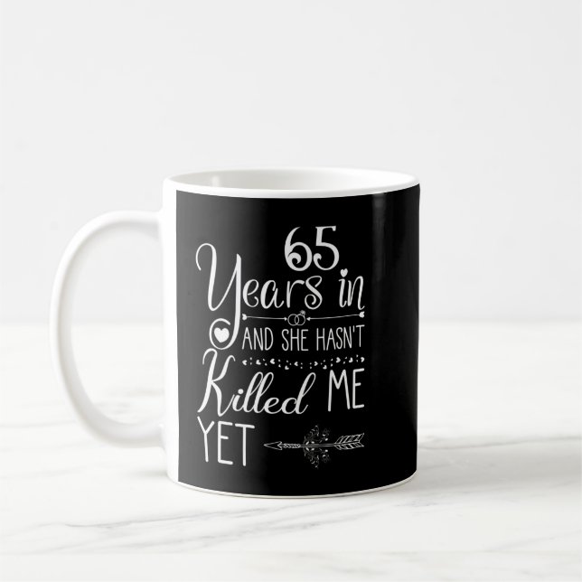 Mug 65e anniversaire du Mariage pour lui Couple 65 ans (Gauche)