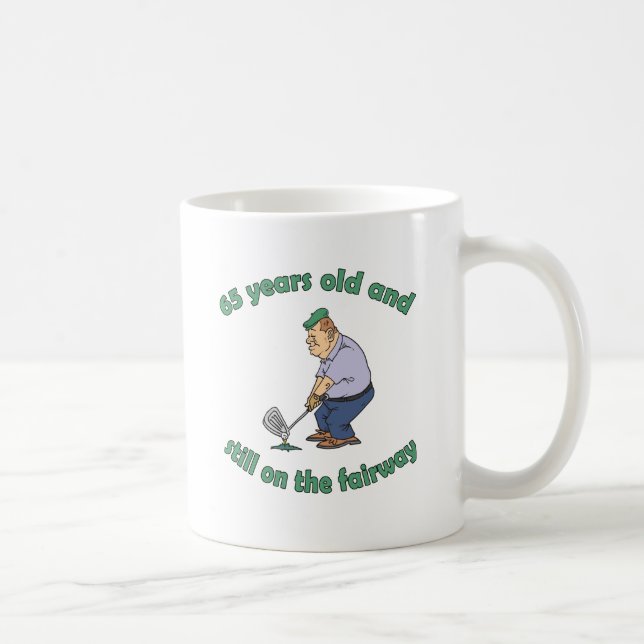 Mug 65e anniversaire Gag cadeau Golfer (Droite)