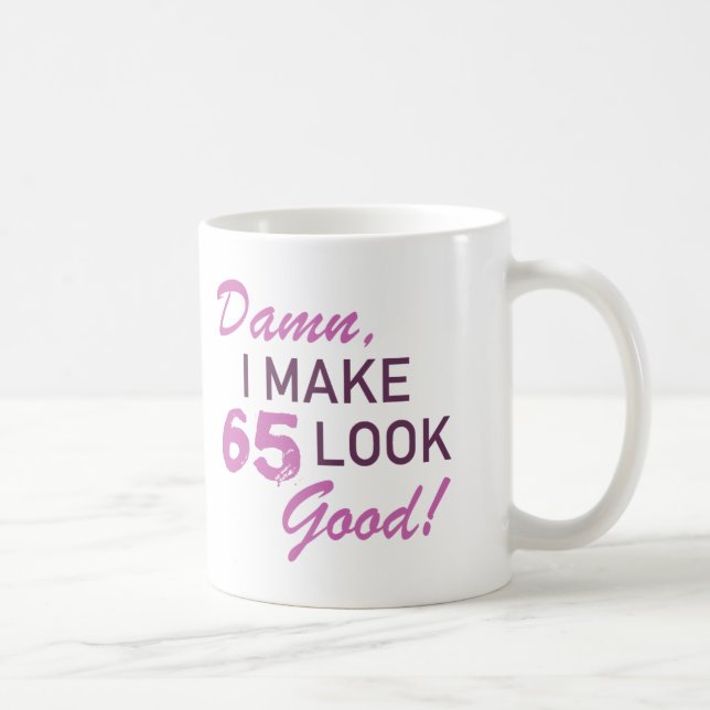 Mug 65e Humour d'anniversaire (Droite)