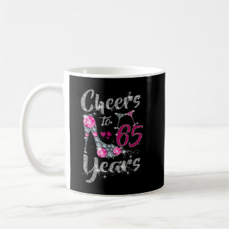 Mug 65th Birthday Gifts Cheers To 65 Year Old Wine hig