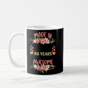 Mug 66 Ans 66e Anniversaire Né En 1956 Femme Fille