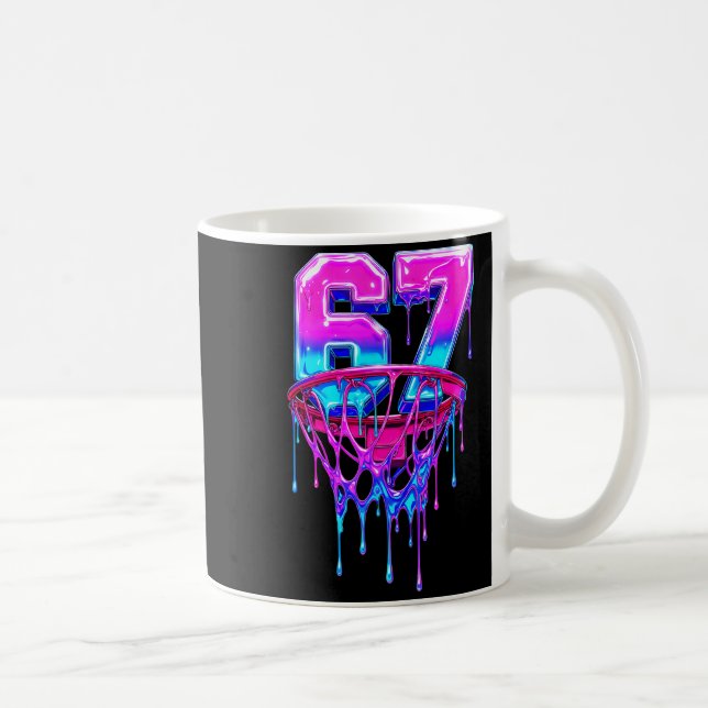 Mug 67 Basketball Drip Six Seven Funny  (Droite)