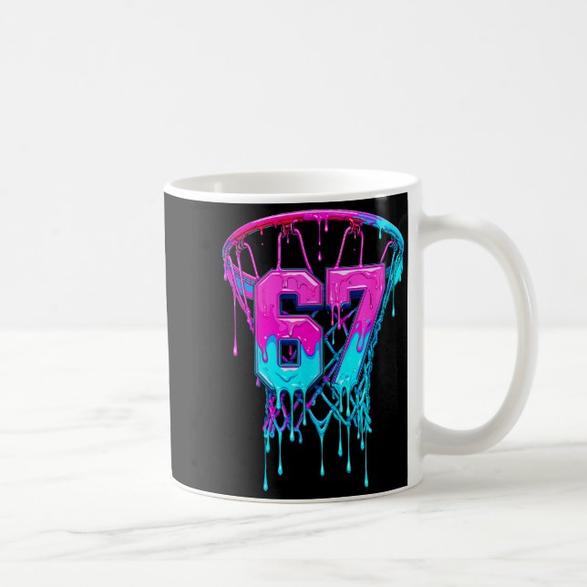 Mug 67 Basketball Drip Six Seven Funny  (Droite)