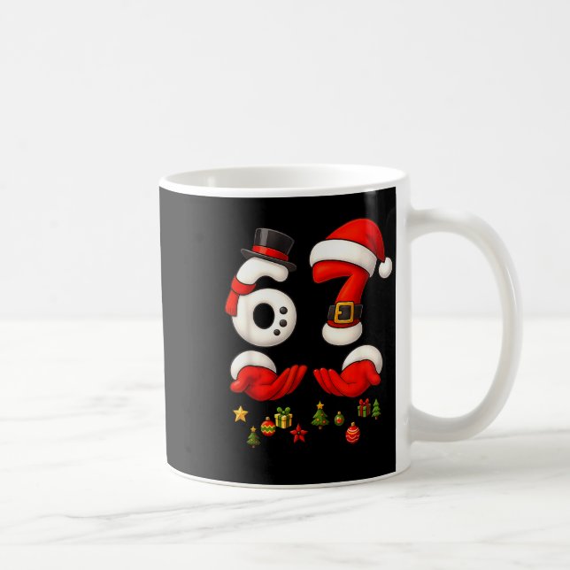 Mug 67 Christmas Meme Funny 6 7 Hands Gen Alpha Slang  (Droite)