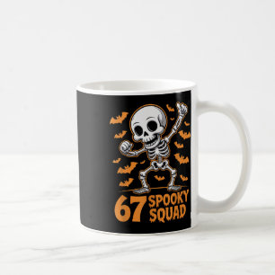 Mug 67 Équipe effrayante Halloween Squelette 6 7 Mème