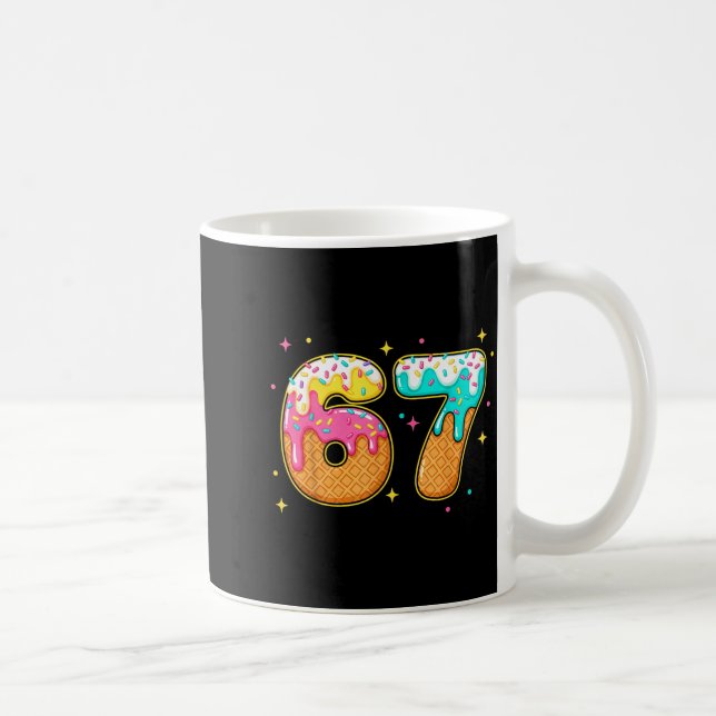 Mug 67 Ice Cream Drip Meme Six Seven Gen Alpha Slang  (Droite)