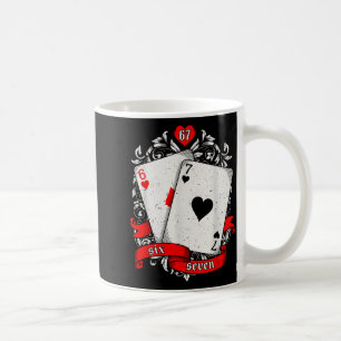 Mug 67 Ker Carte de Meme Art Main Chanceuse Rétro Esth