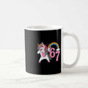 Mug 67 Licorne Dabbing Pour Filles Six Sept Mème Enfan