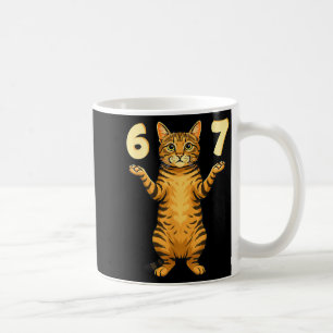 Mug 67 Mème de chat drôle humour de l'argot Gen Alpha 