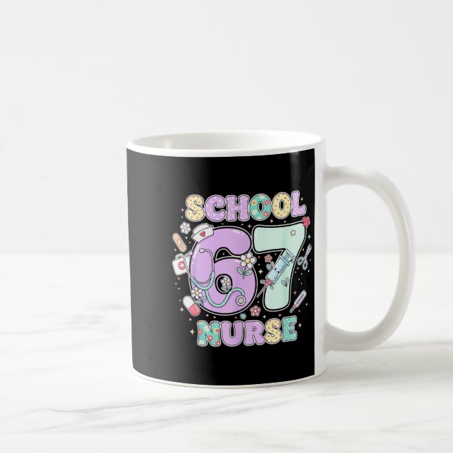 Mug 67 Meme Funny School Nurse Six Seven Meme Boys Gir (Droite)