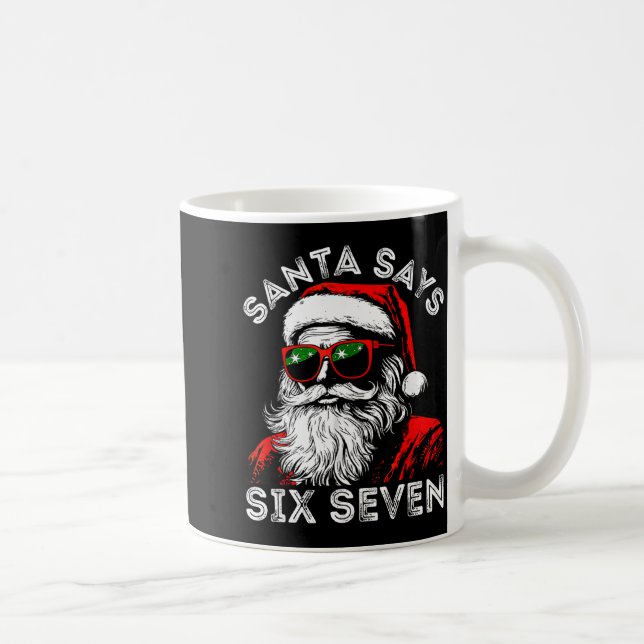 Mug 67 Meme Funny Six Seven Christmas 6-7 Meme Santa 6 (Droite)
