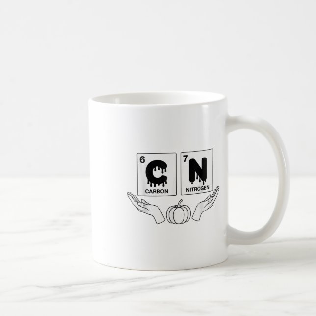 Mug 67 Meme Science Chimie Drôle Art Citrouille Nerd J (Droite)