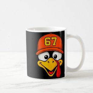 Mug 67 Meme visage de dinde Six Sept Thanksgiving 6 7
