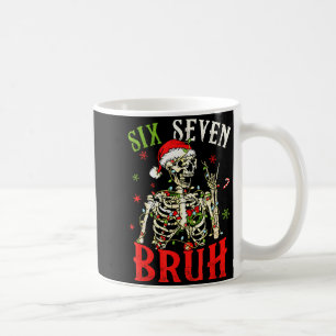 Mug 67 Noël Drôle Six Sept Bruh Meme Squelette Père No