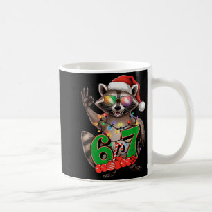 Mug 67 Noël Raccoon Drôle Festif 6-7 Mème Garçons G