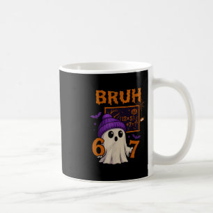 Mug 67 Professeur Halloween Fantôme Six Sept Mème Math