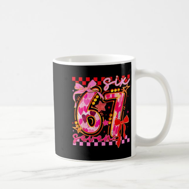 Mug 67 Valentine Day 6 7 Meme Six Seven Girl Kids  (Droite)