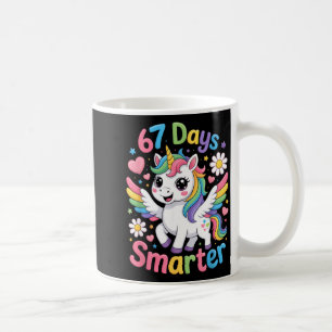 Mug 67e jour d'école 67 jours plus intelligent Licorne
