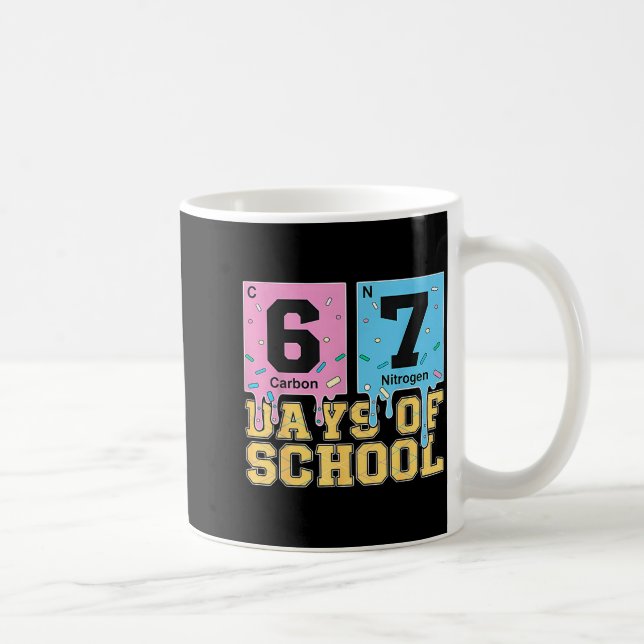 Mug 67th Day Of School Chemical Eements Teacher Boy Gi (Droite)