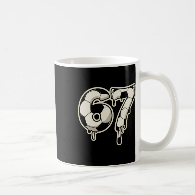 Mug 6 7 Football Byll Drip Graphique Six Sept Mème  (Droite)