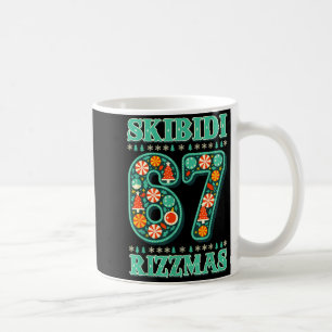 Mug 6 7 Noël Skibidi Rizzmas 67 Mème Gen Alpha Sl