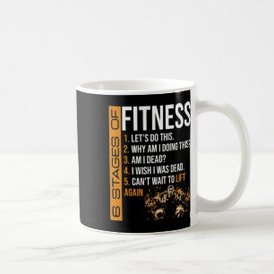 Mug 6 étapes de l'exercice de musculation Fitness