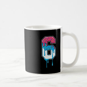 Mug 6 Numéro Six Équipe Sports Crème Glacée Dégoulinan