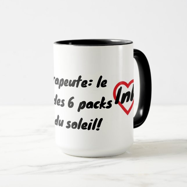 Mug 6 packs pour acné du soleil (Devant droit)