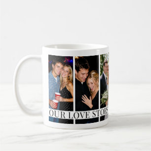 Mug 6 Photos de couple/famille spéciales & Long messag