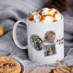 Mug 6 Six Photo Moderne Élégant Collage Famille Amour