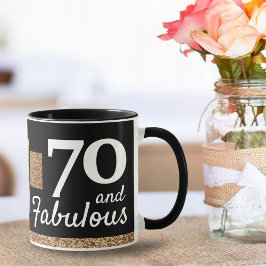 Mug 70 et Fabulous Gold Parties scintillant 2 Photo 70