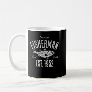 Mug 70 Year Old Fisherman Fishing 1952 70th Birthday