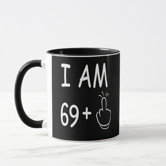 Mug  70e anniversaire, Anniversaire drôle (Gauche)