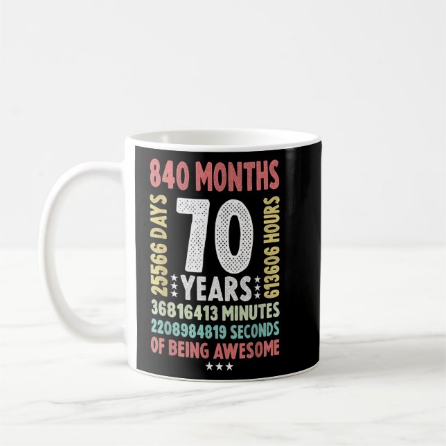 Mug 70e anniversaire du 70e anniversaire du 70e annive (Gauche)