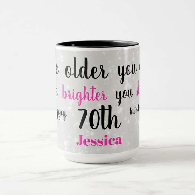 Mug 70e anniversaire joyeux (Centre)