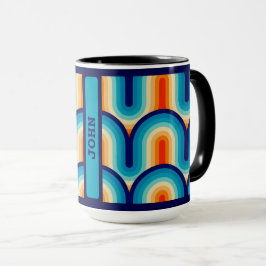 Mug 70s Rainbow Curves
