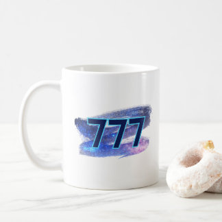 Mug 777 Manifestation de l'ange en bleu foncé