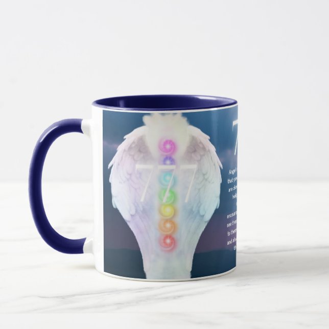Mug 777 Numéros d'anges Chakra Anges ailes (Gauche)