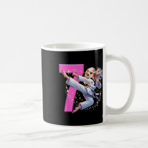 Mug 7e anniversaire Girl Martial Arts Party Taekwondo 