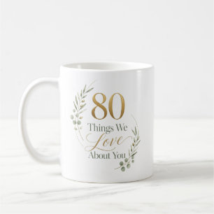 Mug 80 choses personnalisées que nous aimons de vous