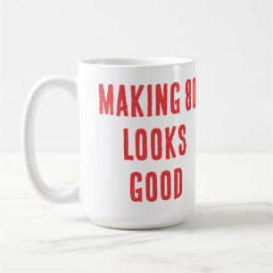 Mug 80 Citation Humour Photo Tulipe