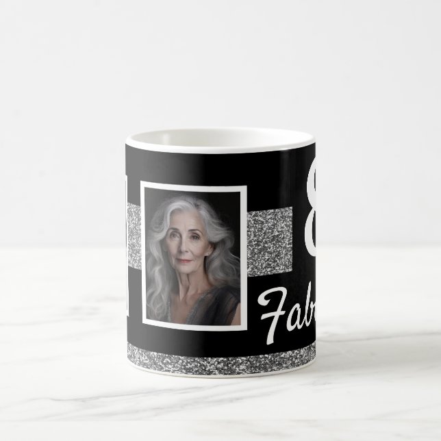 Mug 80 et Fabulous Silver Parties scintillant 2 Photos (Centre)
