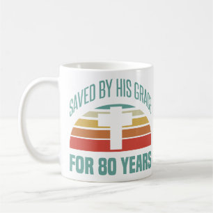 Mug 80e cadeau d'anniversaire pour les chrétiens