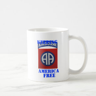 Mug 82e division aéroportée timbre vétérans de guerre